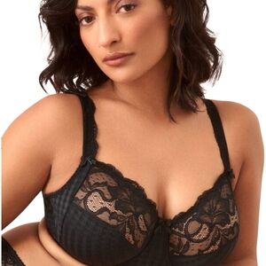 Nwt Prima Donna Madison Full Cup Bra in black Lace